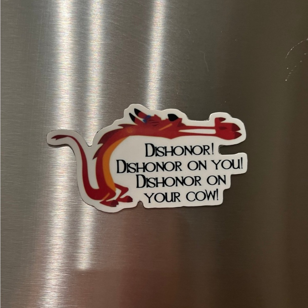 Mushu Quote Funny Mulan Magnet